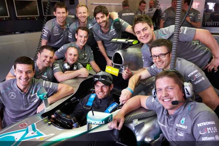 Cal Crutchlow als Mercedes-Gast in Silverstone