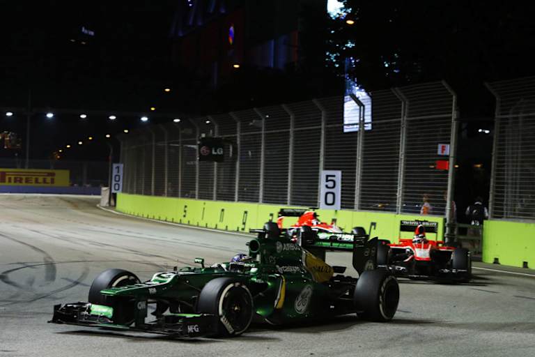 Caterham fährt zwar meist vor Marussia, aber verfehlt ständig einen 12. Platz