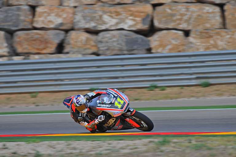 Vor der typischen Aragón-Kulisse: Sandro Cortese