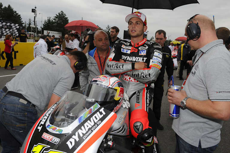 Sandro Cortese auf dem Startplatz in Brünn