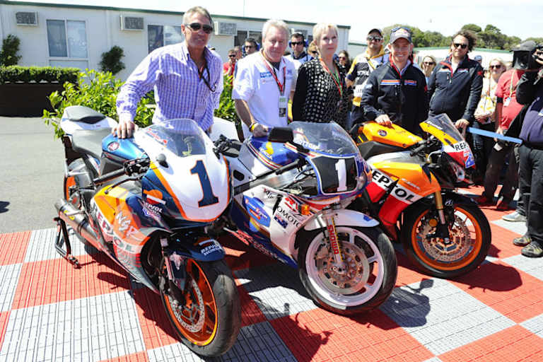 Mick Doohan, Wayne Gardner und Casey Stoner