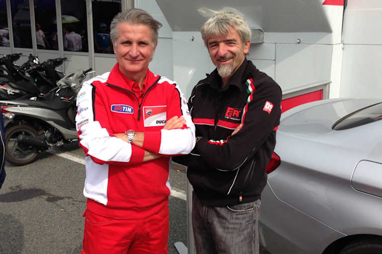 MotoGP-Projektleiter Paolo Ciabatti mit Gigi Dall’Igna in Brünn