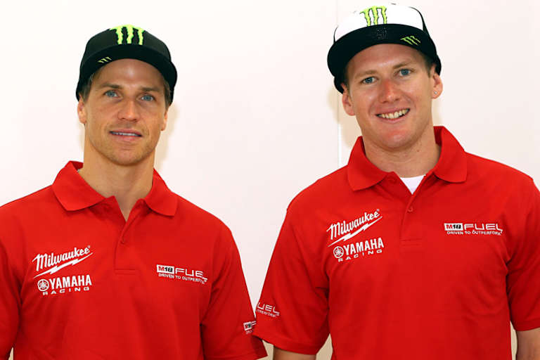 James Ellison (li.) und sein Teamkollege Joshua Waters
