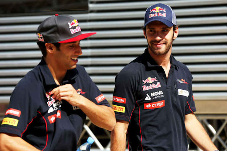 Auch bei Toro Rosso ist das Qualifying-Duell nicht ausgeglichen: Daniel Ricciardo drehte sieben Mal die schnellere Runde als Jean-Eric Vergne