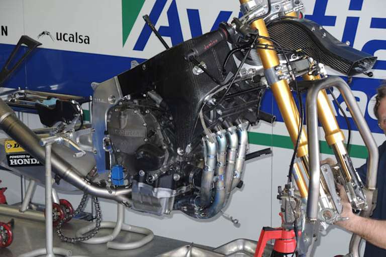 Die Moto2-Kalex des Blusens-Teams