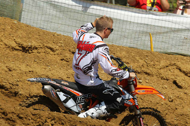 Kimi Räikkönen zeigte sich dem Publikum auf der Strecke