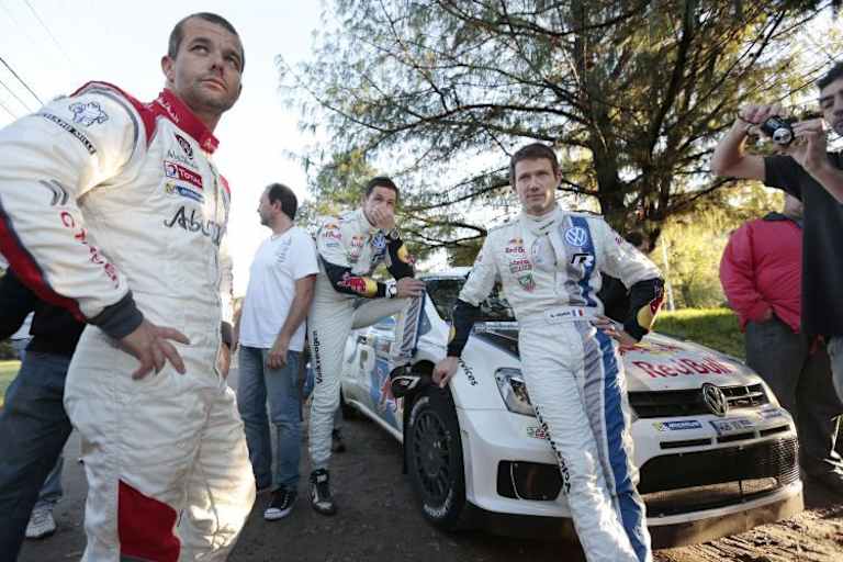 Sébastien Loeb (li.) und Sébastien Ogier