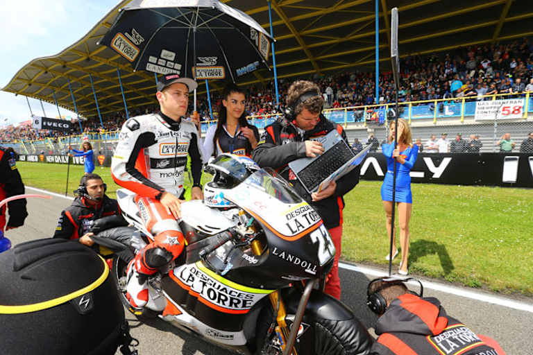 Der erste Start auf dem Sachsenring mit der Moto2-Maschine steht bevor