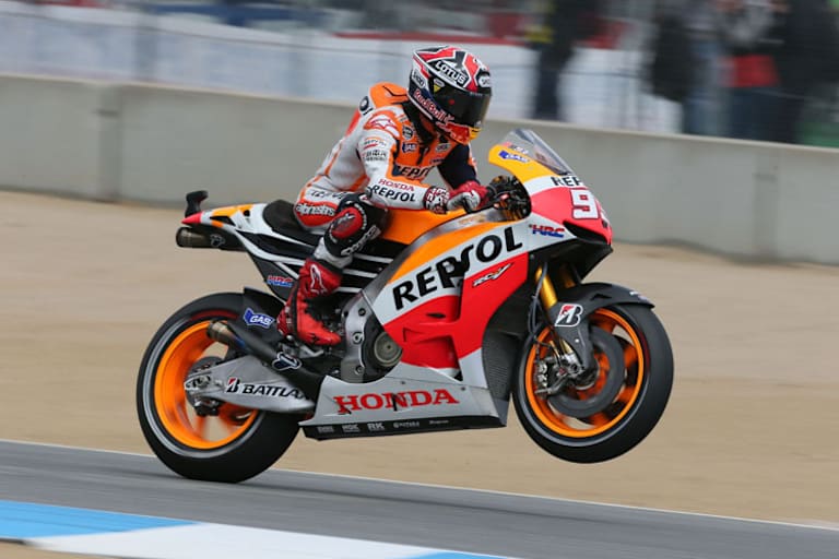 Als ob er nie was anderes gemacht hätte: Marc Márquez auf der Honda RC213V