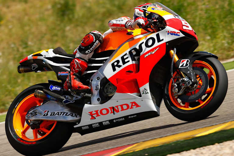 Marc Márquez auf der 2013-Honda in Aragón