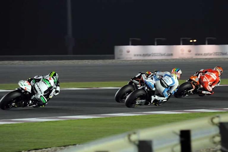 Moto2-Action mit Stefan Bradl an der Spitze