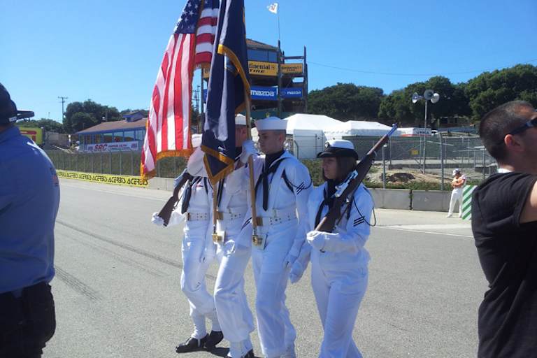 Das Militär darf bei einem US-Rennen nicht fehlen