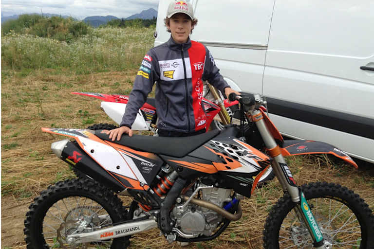 Auch Motocross-Training mit der KTM stand auf dem Programm