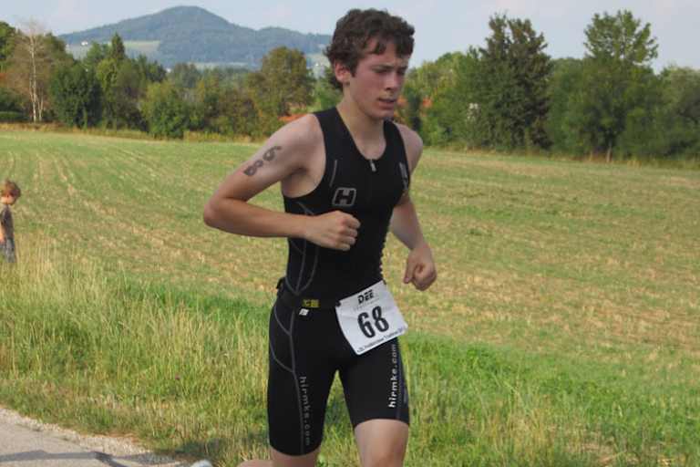 Beim Triathlon in Feldkirchen bin ich auf Platz 2 gelandet
