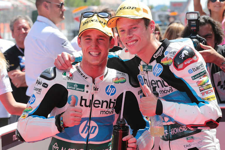 Pol Espargaró (li.) und Esteve Rabat