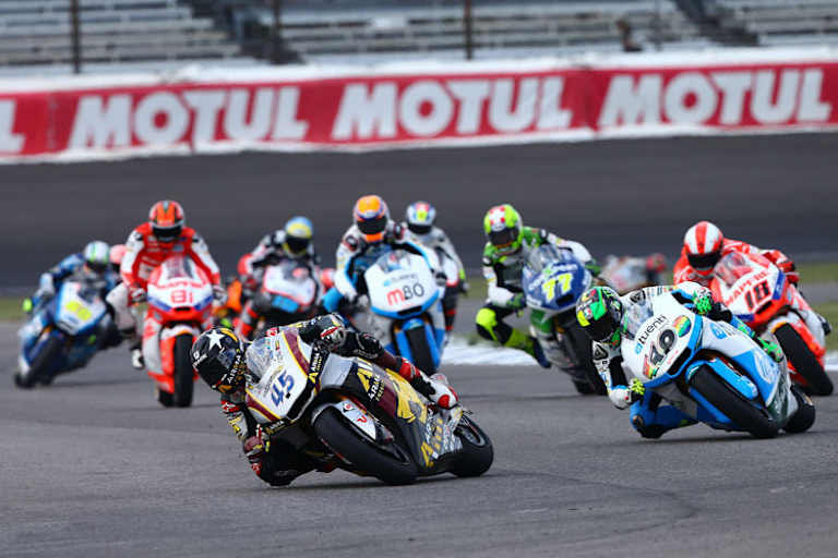 Scott Redding (45), Espargaró (40), Terol (18) und Aegerter (77) jagen Nakagami