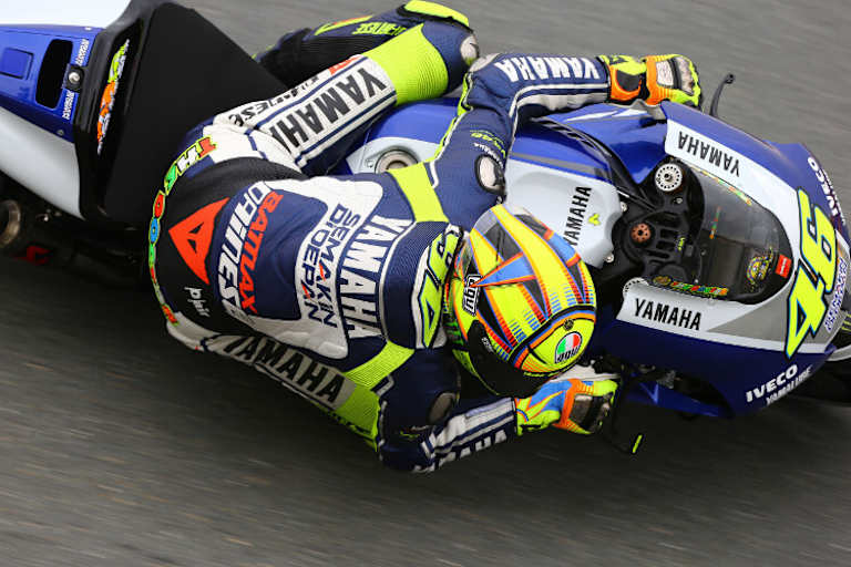 Valentino Rossi schaffte erneut den Sprung auf das Podest