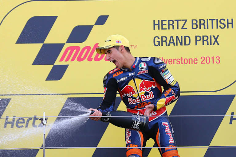 KTM-Star Luis Salom nach dem Sieg beim Britisch Grand Prix