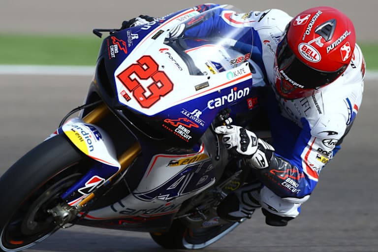 Scassa auf der ART-Aprilia des verletzten Karel Abraham