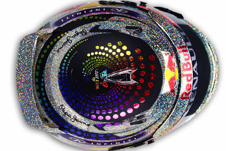 Das neue Helmdesign von oben