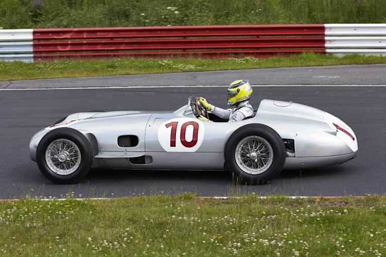 Auch Nico Rosberg durfte den W196 schon fahren