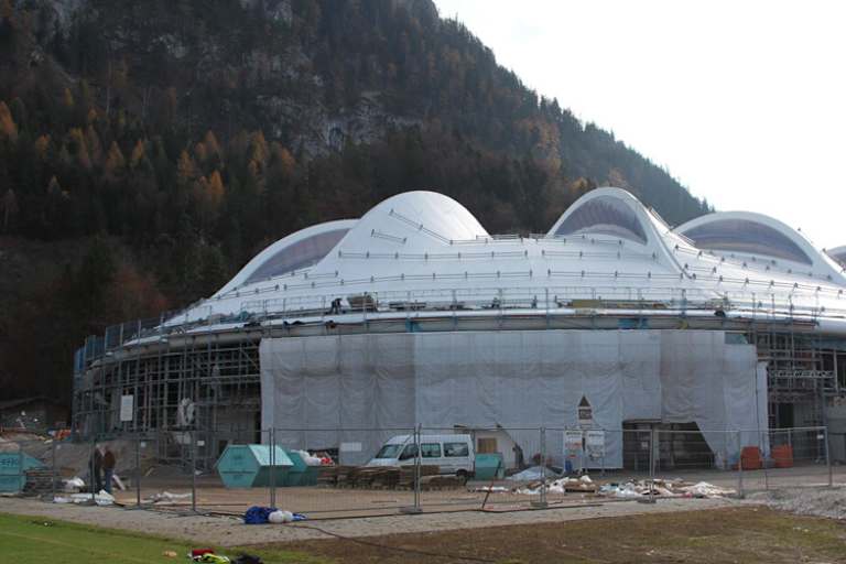 In Inzell entsteht das neue Schmuckstück des Sports