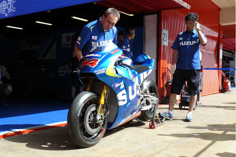 Ein erstes Warmlaufen vor der Box