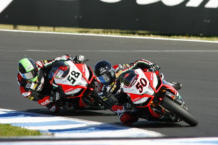 Sylvain Guintoli (50) und Eugene Laverty fuhren 2013 auf ähnlichem Niveau