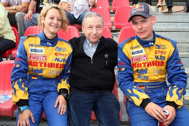 Ursula Mayrhofer, Jean Todt und Hermann Gassner jr.
