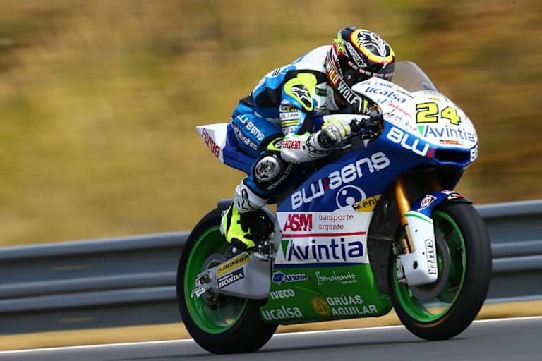 In der Moto2-WM mühte sich Toni Elias mit dem Spitzenmotorrad von Kalex ab