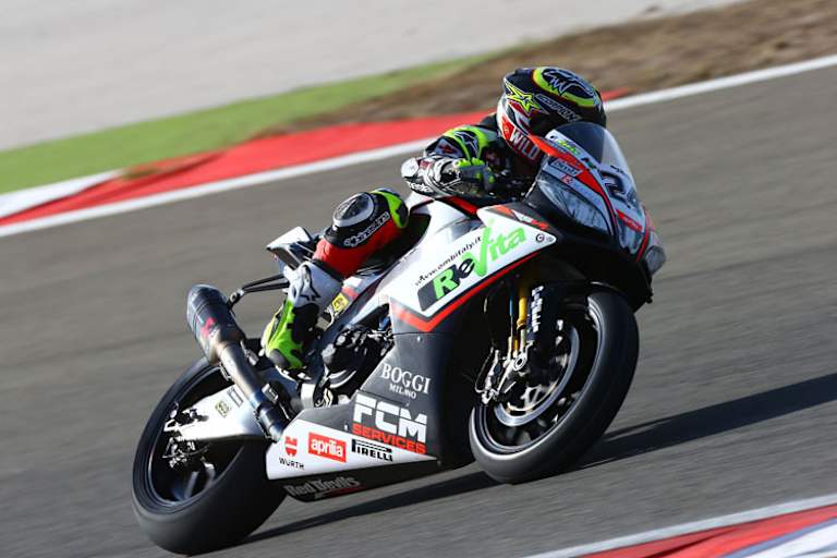 Zwei Top-Ten-Ränge beim Debüt: Elias auf der Superbike-Aprilia