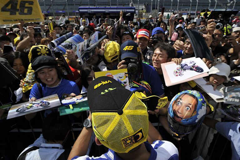 Valentino Rossi in Motegi: Die Japaner lieben ihn