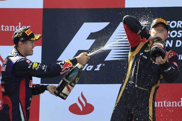 Kimi Räikkönen und Sebastian Vettel