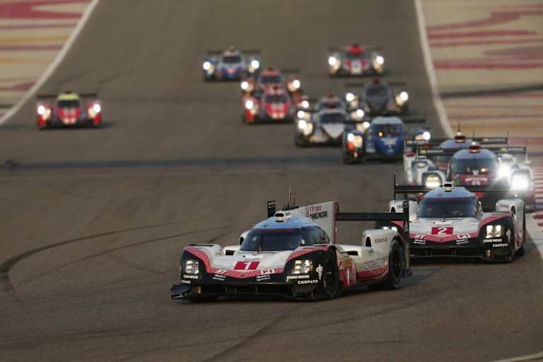 Die beiden Porsche 919 Hybrid beim letzten Auftritt in Bahrain