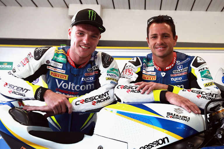 Alex Lowes (links) und Randy de Puniet