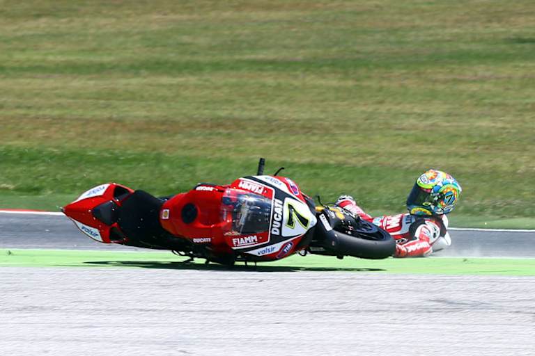 Doch der 27-Jährige stürzte auch häufig