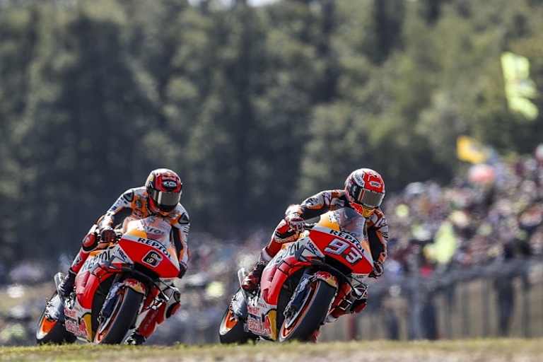 Das Repsol-Honda-Duo Stefan Bradl und Marc Márquez