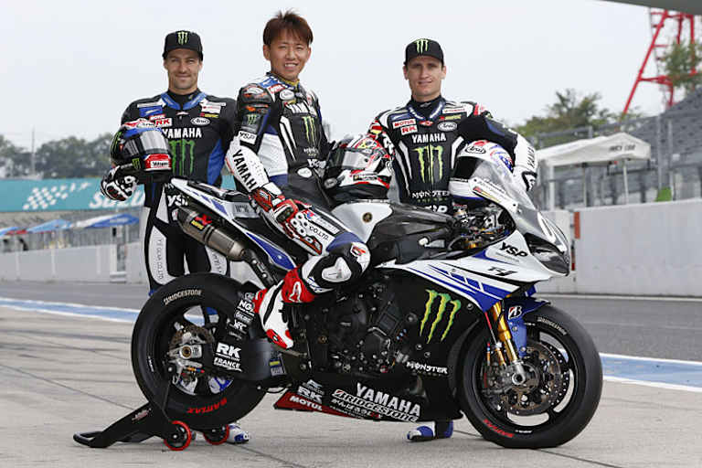 Josh Brookes, Katsuyuki Nakasuga, Broc Parkes (v.l.n.r.)