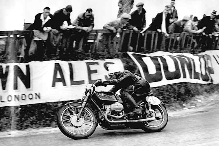 «Schorsch» Meier auf dem Weg zum Gewinn der Senior-TT 1939