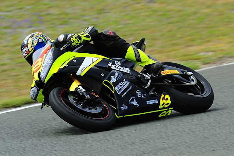 Kevin Koller auf der Yamaha R6 bei seinem letzten Einsatz in der IOEM Superstock 600