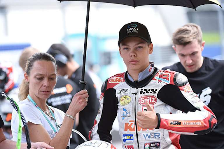 Schon in der Startaufstellung strahlte Kofler Zuversicht aus