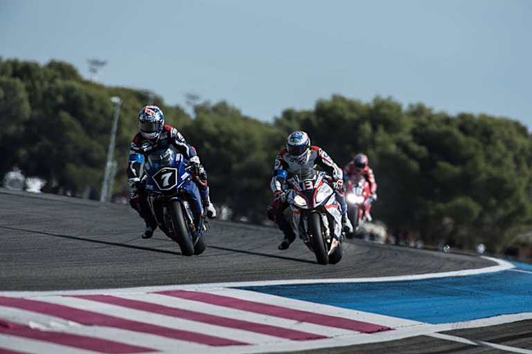 Da war die Welt für Yamaha Austria (Parkes vor Reiterberger) noch in Ordnung