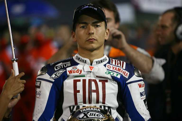 Lorenzo vor seinem MotoGP-Debüt-Rennen in Katar 2008