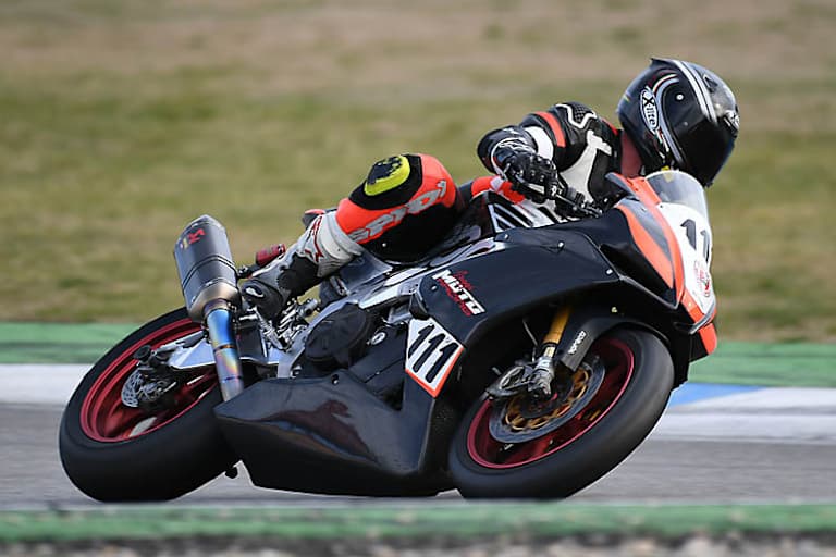 Klaus Huber hatte während des Rennens einmal unverschuldet Bodenkontakt