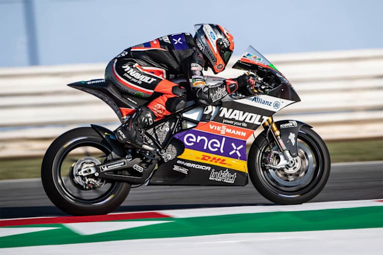 Jesko Raffin auf der Energica Ego Corsa in Misano