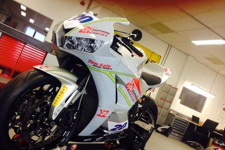 Dieses Motorrad wurde für Zaqhwan Zaidi aufgebaut