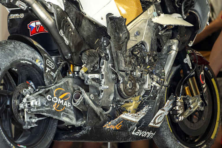 Für Karel Abraham endete der Italien-GP mit einem Totalschaden