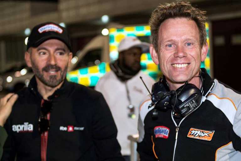 Max Biaggi und Peter Öttl waren sehr zufrieden