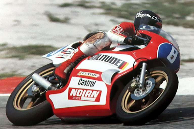 Jon Ekerold - 350ccm-Weltmeister 1980 auf einer Bimota 