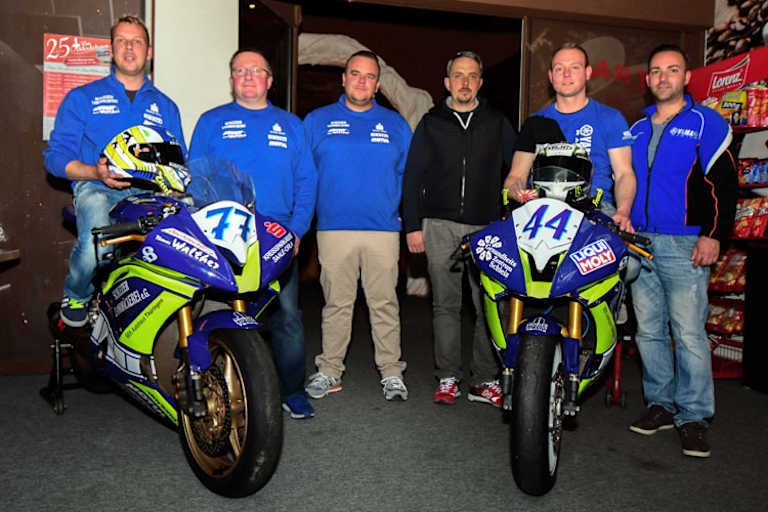 Das Team Schleizer Dreieck mit Thomas Walther (links) und Sebastian Frotscher